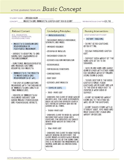 ATI Exam Remediation Mobility Immobility ACTIVE LEARNING