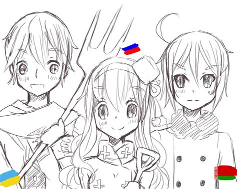 Nyotalia Ukraine Russia Belarus By Nezumi Na On Deviantart