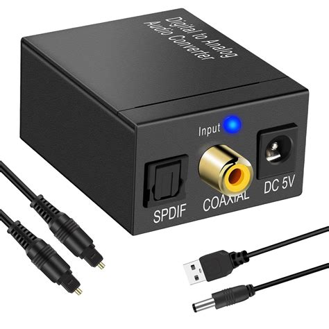 Dac Digital To Analog Audio Converter Optical Gemslokasin