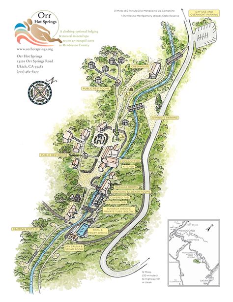 Large Map - Orr Hot Springs Resort