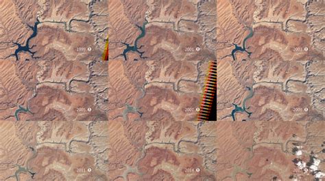 Hyperwall Water Level In Lake Powell