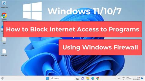 How To Block Internet Access To Programs Using Windows Firewall In