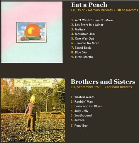 The Allman Brothers Band Albums