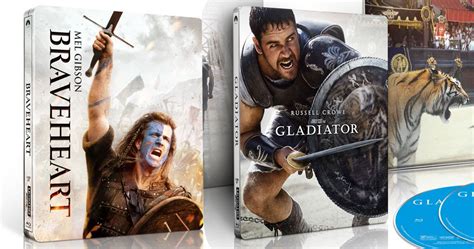 Braveheart And Gladiator Are Getting K Ultra Hd Steel Book Releases