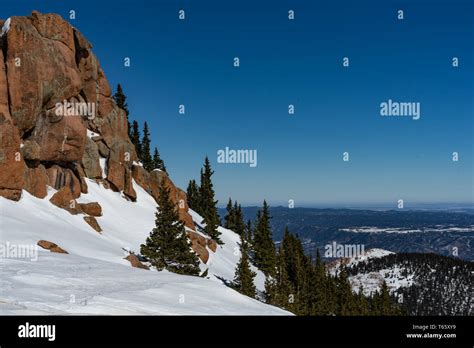 Pikes Peak Colorado Usa Stock Photo Alamy