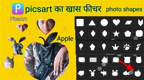 Picsart Crop Custom Shapes How To Use Photo Shapes In Picsart Youtube