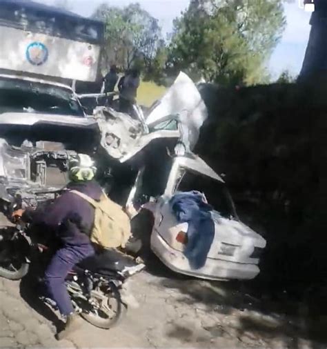 Accidente En La Carretera Marquesa Tenango Lesionados Fueron Trasladados Vía Aérea La