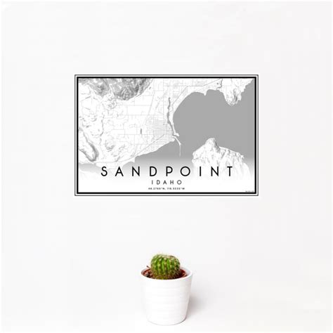 Sandpoint - Idaho Map Print in Classic — JACE Maps