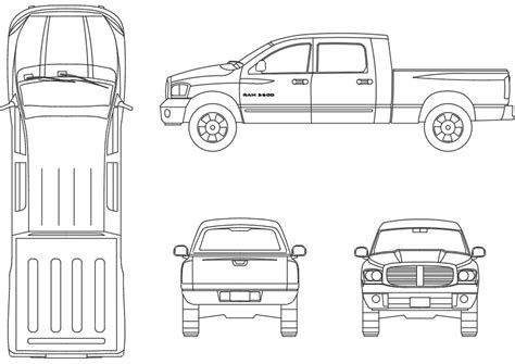 Camioneta Doble Cabina En Autocad Descargar Cad 73 33 Kb Bibliocad