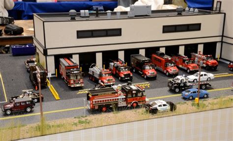 World 187 Dioramas De Pompiers Sur 187 Vehicle Club Série 2