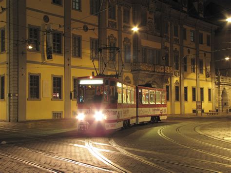 Evag W Hrend Einer Nachtsonderfahrt Der Erfurter Nahverkehrsfreunde