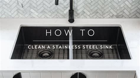 How To Clean A Stainless Steel Sink Youtube