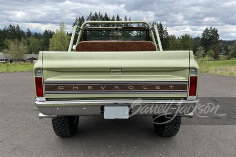 Lot 781 1971 Chevrolet K5 Blazer Custom Suv Barrett Jackson