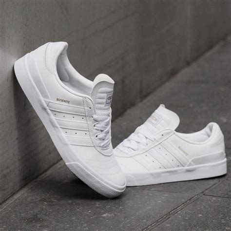 Adidas Skateboarding Busenitz Vulc White Leather Adidas Outfit Shoes