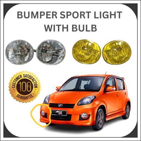 PERODUA MYVI SE 2008 2010 SPORT LIGHT FOG LAMP ASSEMBLY WITH BULB