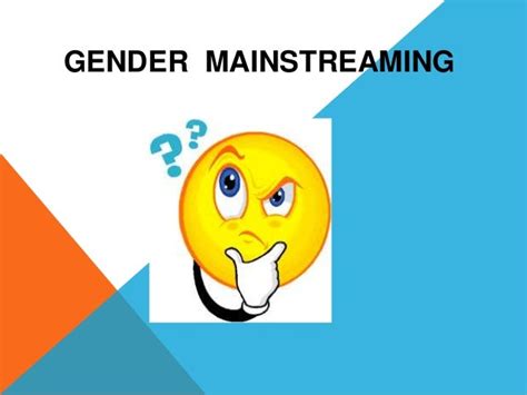 Gender Mainstreaming Ppt