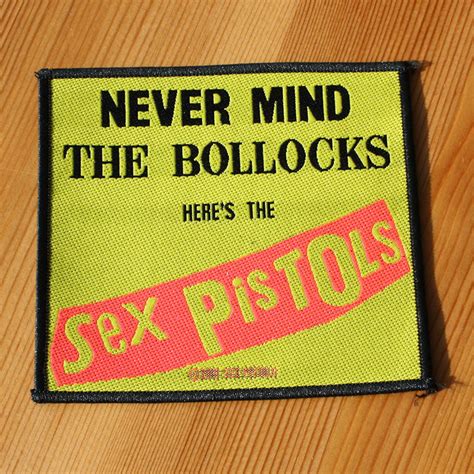 Sex Pistols Never Mind The Bollocks Heres The Sex Pistols Woven Patch Todestrieb