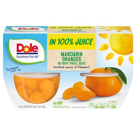 Dole Mandarin Oranges Fruit Cup Nutrition Facts Home Alqu