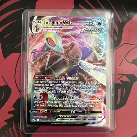 Fusion Strike Pokemon Card Inteleon Vmax 079 264 Ultra Rare Values MAVIN