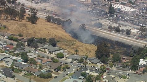 Brush Fire In El Cajon Shuts Down Portion Of Freeway Cbs