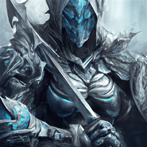 Closeup of a Drow Archer in Glacial Armor · Creative Fabrica