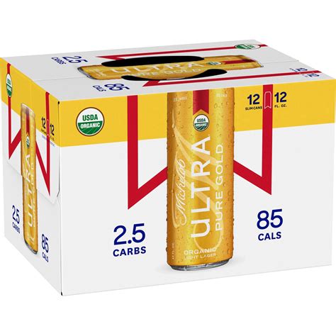 Michelob Ultra Pure Gold Organic Light Lager Beer 12 12 Fl Oz Cans