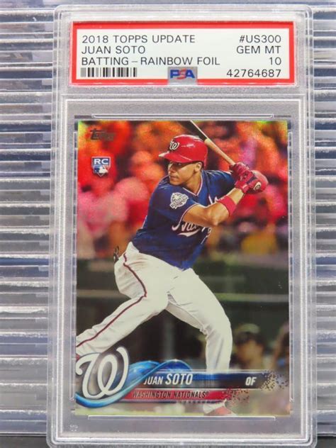 Juan Soto Topps Update Us Rainbow Foil Psa Price Guide