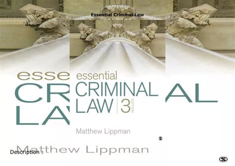 Ppt [pdf] ️download⚡️ Essential Criminal Law Powerpoint Presentation