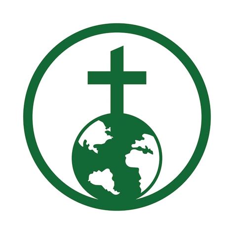 Premium Vector Global Church Vector Logo Design Template Globe With