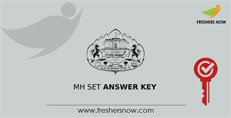 Mh Set Answer Key 2023 Pdf Out Exam Key Objections