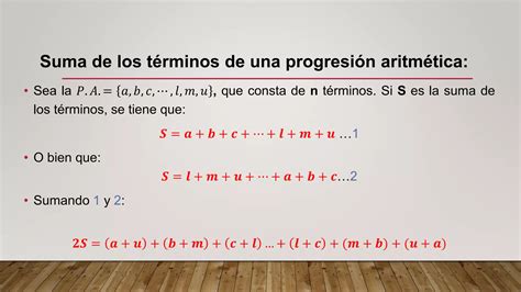 Teor A Y Problemas Resueltos De Progresiones Aritm Ticas Pa Ccesa