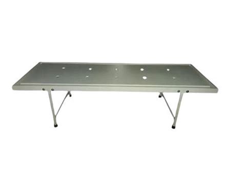 Silver Epoxy Powder Coated Stainless Steel Attendant Bed For Hospital