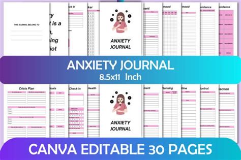 Anxiety Journal Canva Graphic By Kdpmart Creative Fabrica