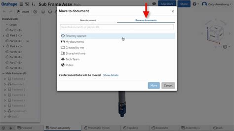 Move Tabs To Existing Document What S New In Onshape November