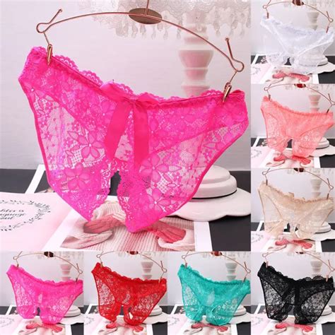 Femmes Sexy Dentelle Crotchles String G String Culotte Lingerie T