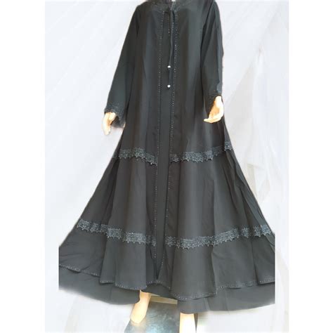 Jual Abaya Jetblek Khas Saudi New Annisa Gamis Hitam Temboro Shopee