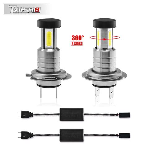 Txvso8 2021 H7 Led Canbus 6000k 110w Headlights For Car 12v Mini Diode