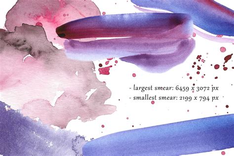 Watercolor Art Supplies And Textures Collection - Design Cuts