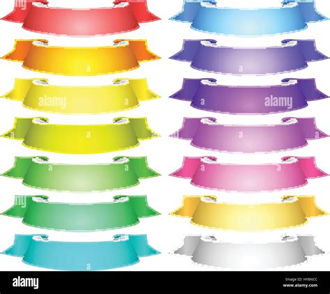 Vector Ribbons Set Stock Vector Image And Art Alamy