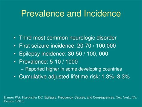 PPT - Epilepsy: Prognosis and Treatment PowerPoint Presentation, free ...