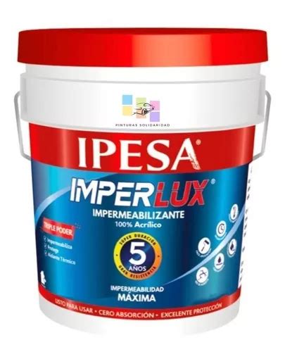 Impermeabilizant Fibratado Ipesa Imper lux 5 Años Envío gratis