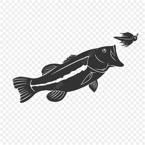 Largemouth Bass Fish Silhouette Png Transparent Largemouth Bass Fish