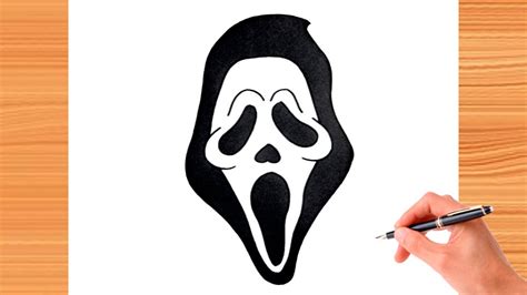 How To Draw GhostFace Easy Drawing Step By Step YouTube