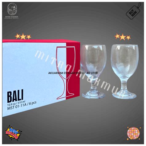 Jual Gelas Kaki Bali 310 Ml 6 PCS IMG Gelas Wine Wine Glass Set Gelas