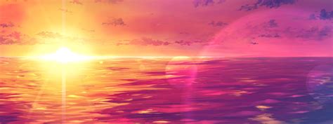 Pink Beach Sunset Wallpaper - WallpaperSafari