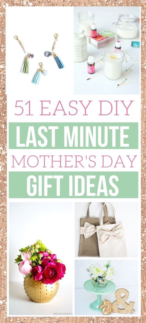 51+ of the Easiest DIY Mother's Day Gifts that Mom will LOVE! | Easy ...