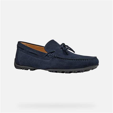 Geox® Kosmopolis Grip Mocassins En Daim Bleu Marine Homme Geox®