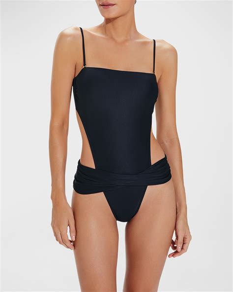 Vix Paula Hermanny Kieza High Cut Strapless One Piece Swimsuit