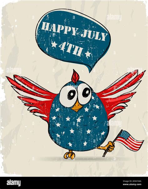 Funny patriotic bird Stock Photo - Alamy