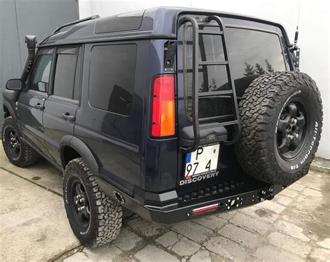 Land Rover Discovery D2 Rear Long Bumper With Led Lights